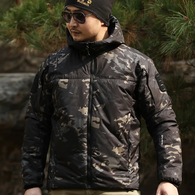 Nuova giacca imbottita in cotone tattico Aladdin da uomo autunno inverno Outdoor caldo antivento pendolarismo militare impermeabile capispalla