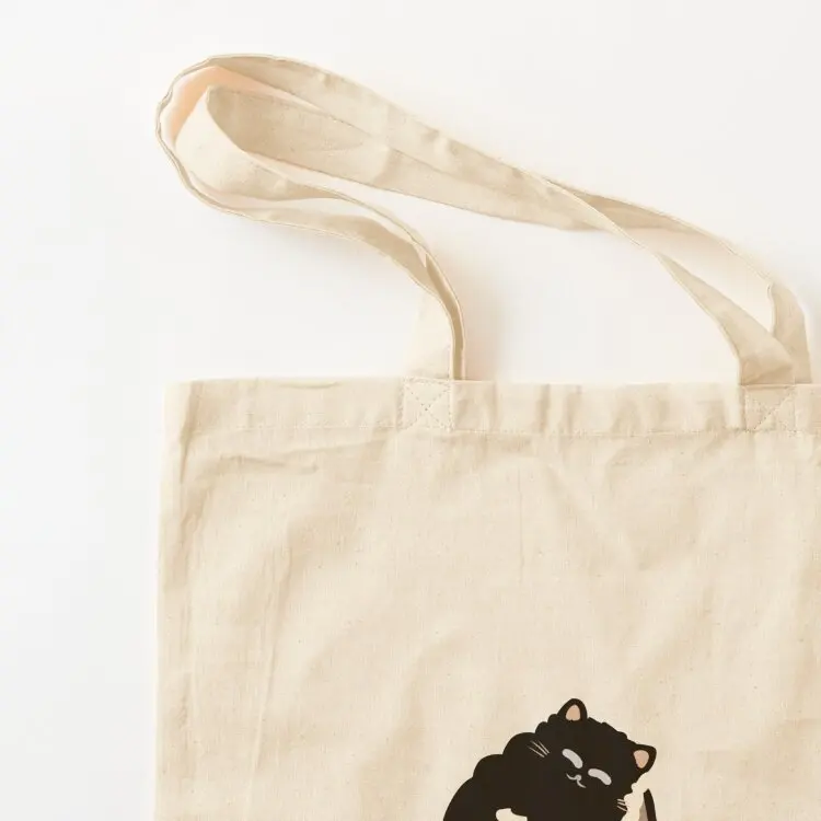 القط النوم في الأحذية حمل حقيبة حقيبة قماش حقيبة تسوق قماش قماش #3