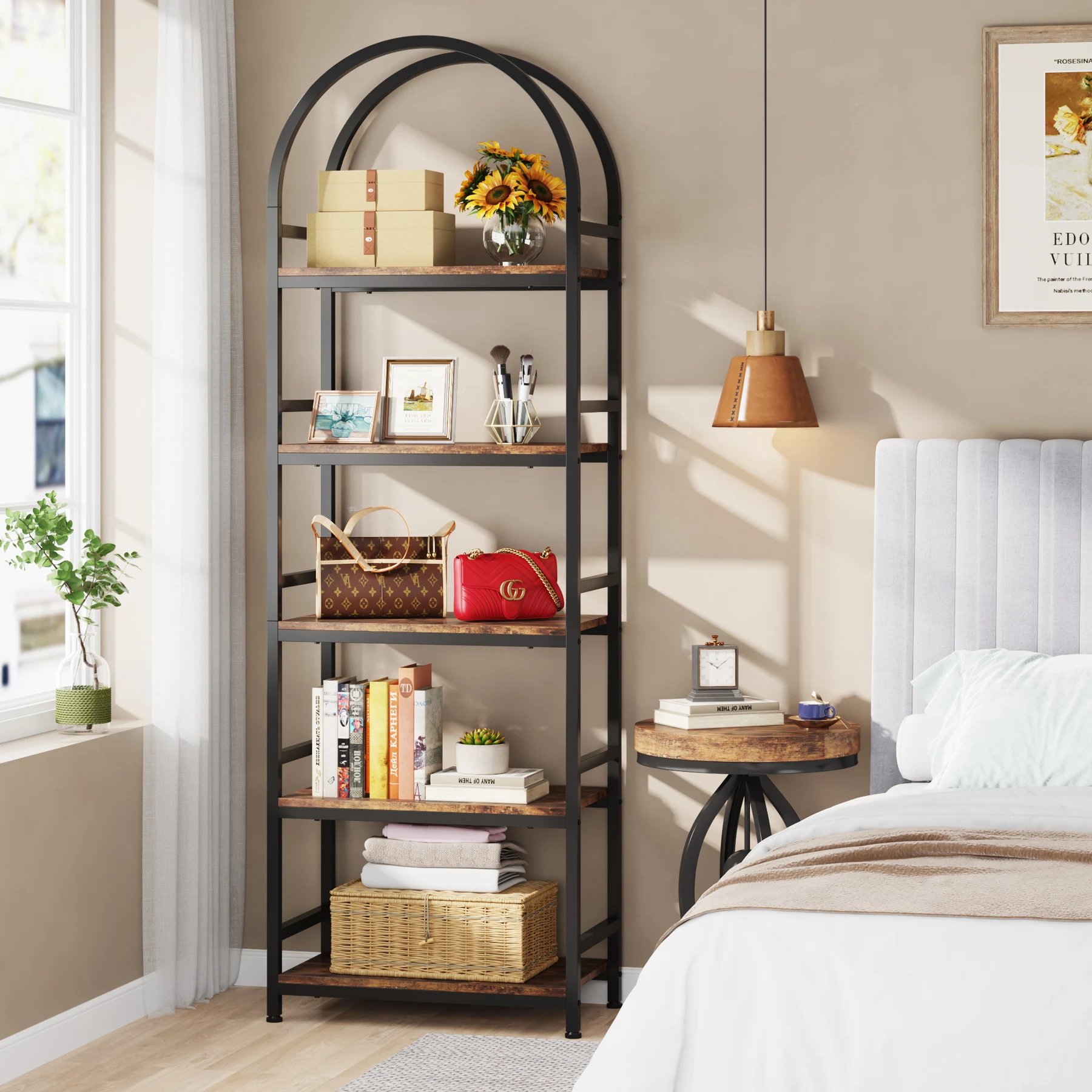 Tribesigns 5-Tier Open Bookshelf, 74.4