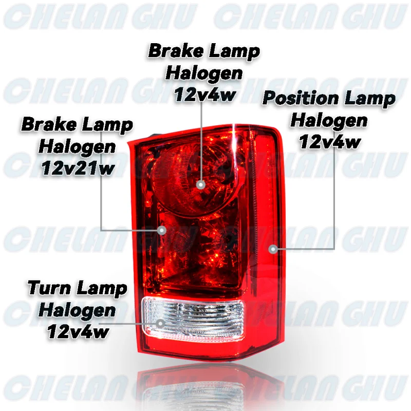 Halogen Tail Light For Honda Pilot 2009 2010 2011 2012 2013 2014 2015 1 Pair Rear Lamp Brake Light Car accessories