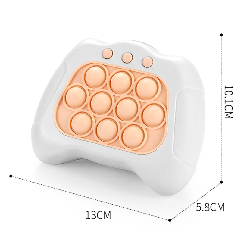 Electronic Pop Game Light Fidget Toy Quick Push Poppuck Anti-stress Toys Figet Decompress Popete Pro Figet Push Bubble Console