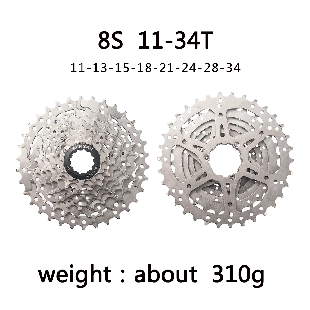 SENSAH 8/9/10/11 Geschwindigkeit Rennrad Kassette 11V 23T/25T/28T/30T/32T/34T/36T Fahrrad Freilauf K7 10S Schwungrad für HG Hub