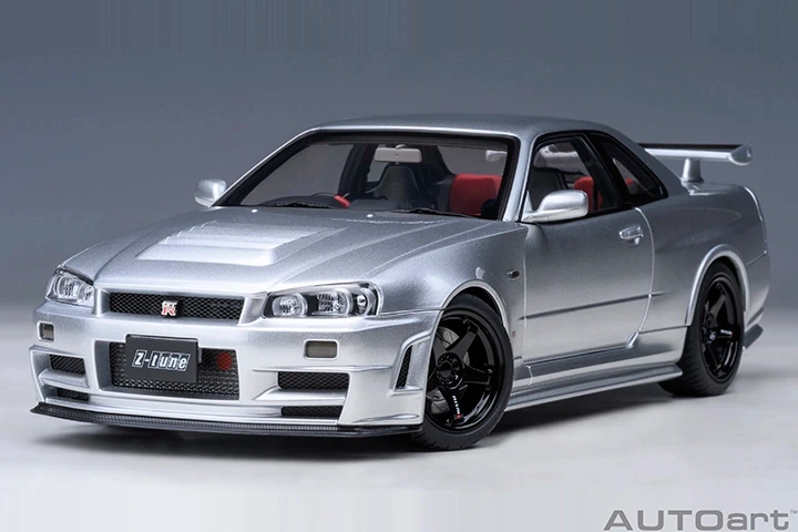 AUTOart 1/18 NISMO R34 GT-R Z-TUNE 5, модели, цвета, литая под давлением модель автомобиля из сплава, Коллекционная модель, готовый продукт