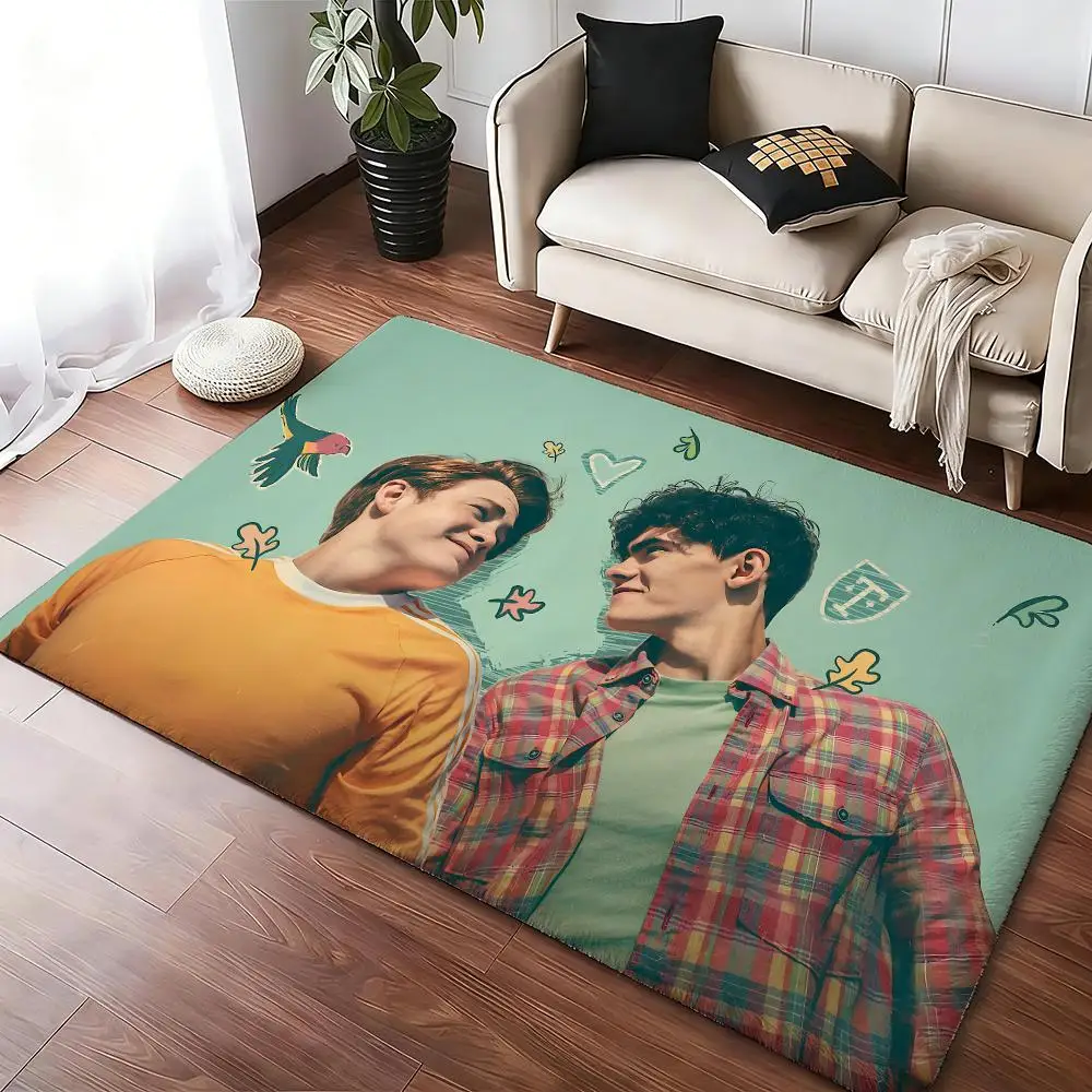 Heartstopper Floor Mat Soft Thickened Absorbent Non-Slip Bedroom Living Room Door Mat Home Decor Flannel Rugs