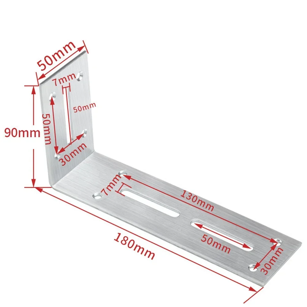 1pcs 90 Degree Angle Bracket Corner Bracket Joint Fastener Furniture Door Cabinet 40*80mm 60*120mm 90*180mm For Furniture