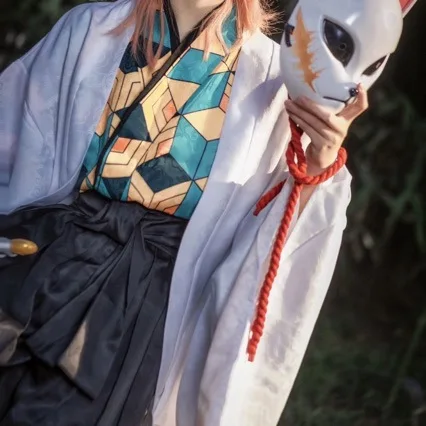

Tanjiro Senior Brother Sabito Cosplay Costumes Anime Character Halloween Costume Performance Clothing for Adult Men