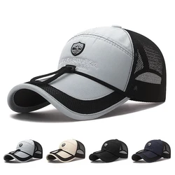 Outdoor Mesh Baseball Cap Men Women Golf Fishing Hats Quick Dry Snapback Dad Cap Hip Hop Hats Sport Summer Sun Hats Baseball Hat