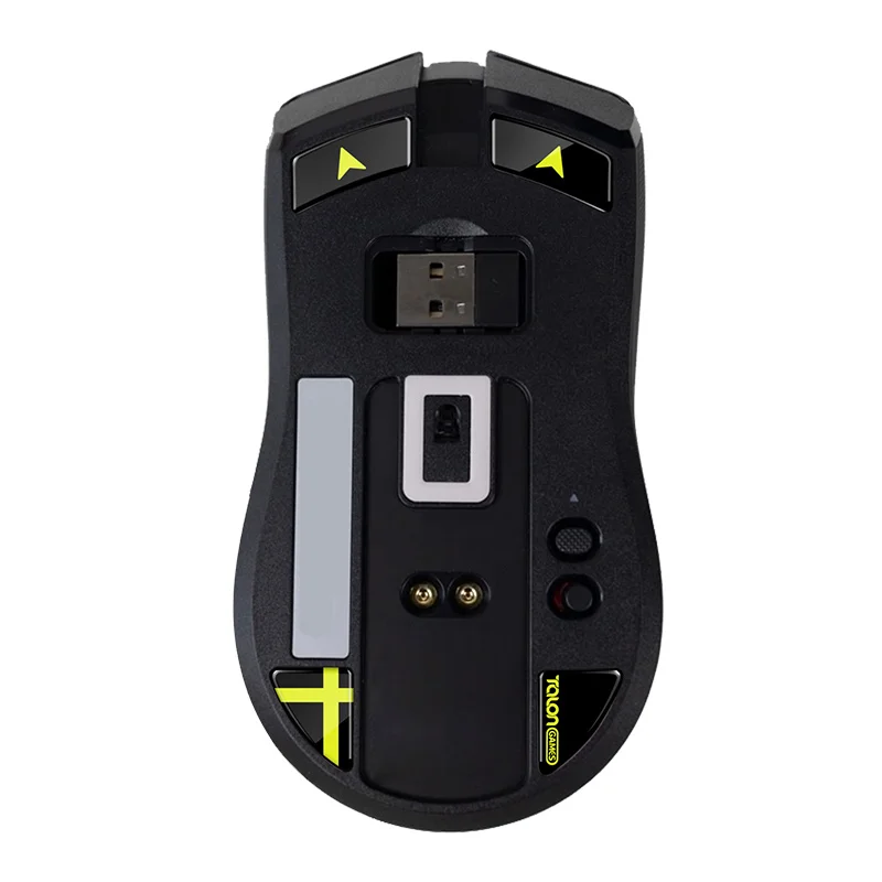 TALONGAMES-Pieds de souris en verre, compatibles avec la souris sans fil Razer Viper UlOscar, bord rond incurvé personnalisé, patins en verre