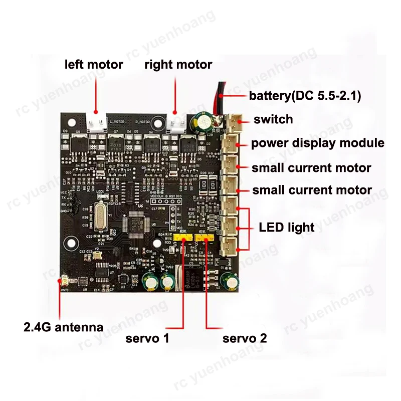 1Set TXG4 Wireless Remote Controller Kit Colored Screen Display Single Hand Launcher 6-12V Receiver GPS Control for RC Bait Boat