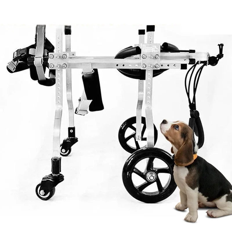 Pet Products Accessories 2024 Adjustable Dog Cart 2 4 Wheels Chair Pet Mobility Dog Wheelchair For Handicapped Pet Walker