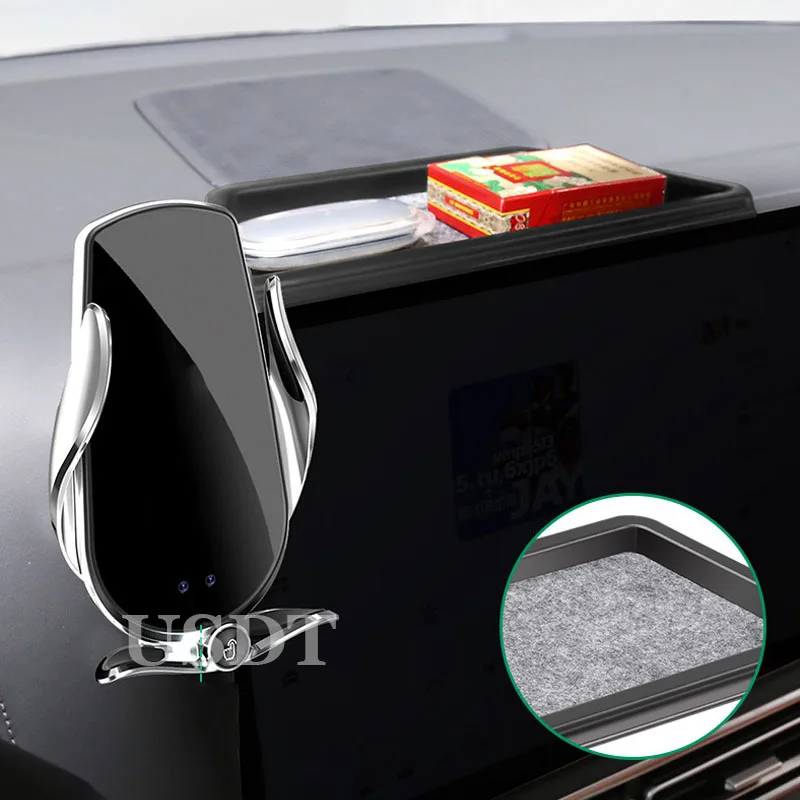 Suporte de Celular para Navegação e Armazenamento para LEADING IDEAL LiXiang L7 L8 L9 2023 2024 2025 2026 Carregador Sem Fio