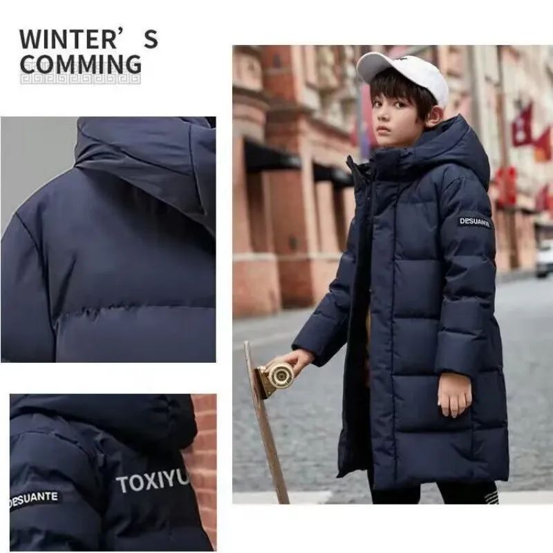 NEW Children Down Jackets Thicken clothing Boy clothes Winter Down Jackets Hooded Parka Coat Kids Teen Snow snowsuit