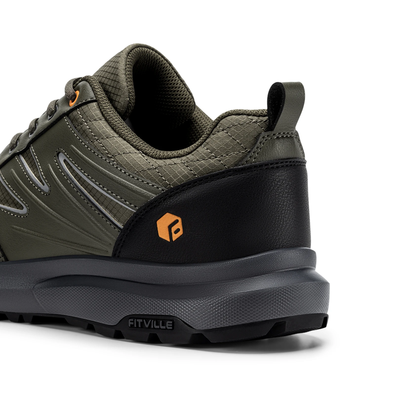 FitVille Outdoor Herren Wanderschuhe Extra Breiter Zehenbereich Trekkingschuhe Sneakers für Männer mit Rutschfester Sohle – Detail 16