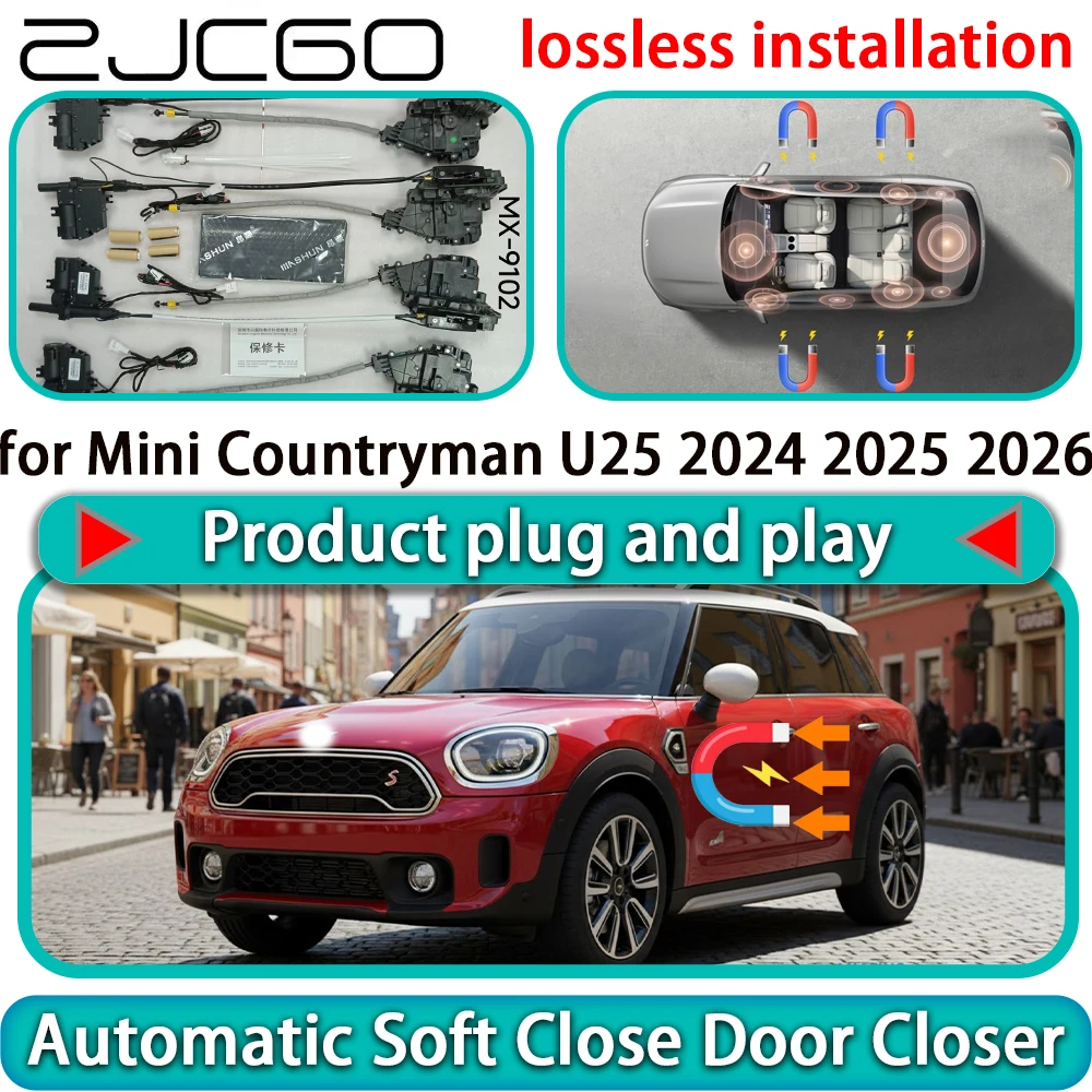 

for Mini Countryman U25 2024 2025 2026 OEM Auto Pull Car Soft Close Door Kit Power Latch Electric Door Catch Soft Closing Assist