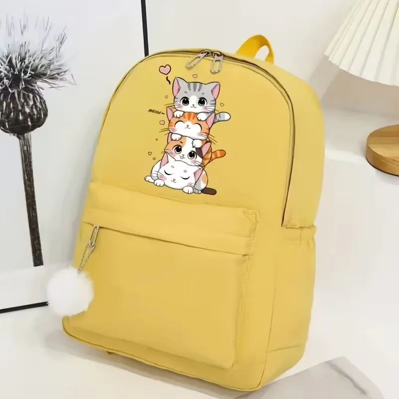 

Large-Capacity Casual Versatile Backpack for Back-to-School Season Simple Dance-Themed Design