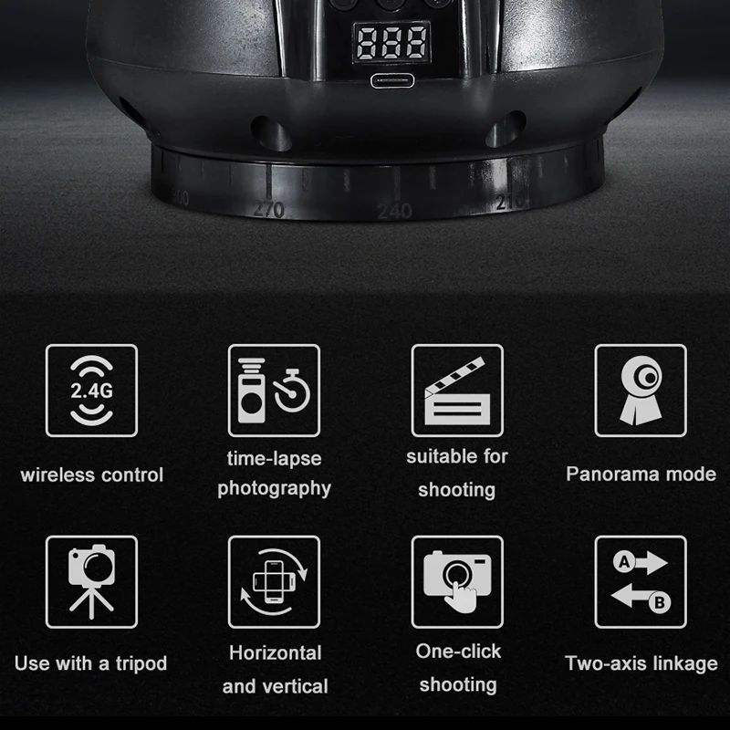 MAMEN YT-1200ไร้สายควบคุมมอเตอร์หัว Panoramic แพลตฟอร์มหมุนแพนเอียงสำหรับกล้อง SLR สมาร์ทโฟนวิดีโอ