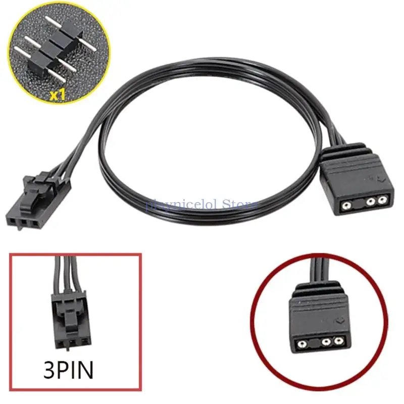 for Corsair RGB 4Pin To Standard ARGB 3Pin 5V Adapter Connector RGB Cable 25cm Enhances Your Lighting Game