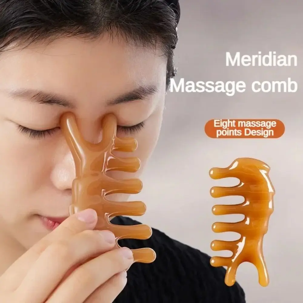 Resin Face Lifting Scraping Board Massage Comb Multifunction Scraper Facial Care Tools