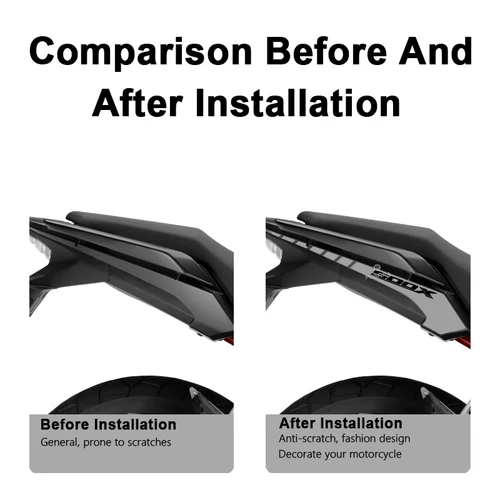 Imagen 2 del producto POSFIRA-pegatinas para asiento trasero de motocicleta, calcomanía de vinilo para Honda CB500X CB 500X500X 2016-2023 2018 2019 2020 2021 2022, accesorios
