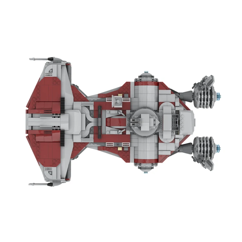 1122PCS MOC-242051 Defender-Class Light Corvette Spaceship Space Wars Movie Model Building Blocks Creative Bricks Boy Toy Gift