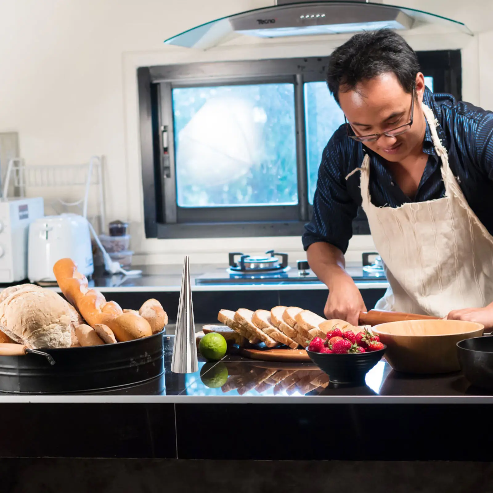 

Набор из 24 форм для круассанов из нержавеющей стали, многоразовые цилиндрические формы для канноли, конусов и рулетов для выпечки тортов и кексов