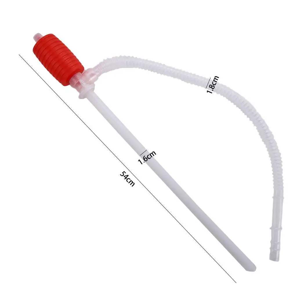 2Pcs Manual Siphon Suction Water Chemical Liquid Pump Truck Fuel Oil Gasoline Diesel Transfer Sucker Hand Fuel Transfer Pump