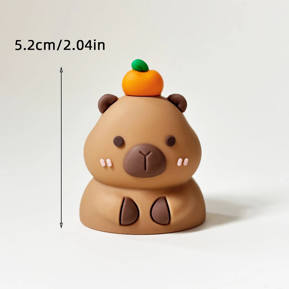 Niedliche Cartoon-Capybara-Ornamente Tier-Kuchendekoration Backzubehör Tischdekoration Auto-Innenausstattung Babyparty Kinderparty Deko-Artikel – Detail 11