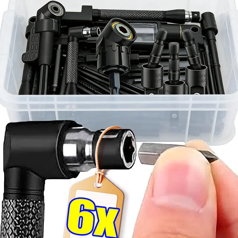 

Набор адаптеров для угловых насадок DIY: многоугольный адаптер для отверток, удлинитель для электродрели, гибкий поворотный конвертер для торцевых головок, набор инструментов