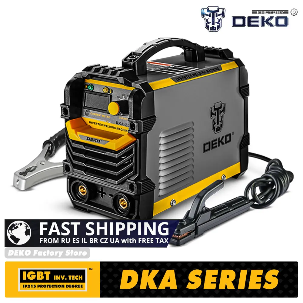 DEKO MMA 160/200 AMP DC INVERTER ARC WELDER WELDING MACHINE 220V IGBT MMA  FOR HOME BEGINNER LIGHTWEIGHT EFFICIEN