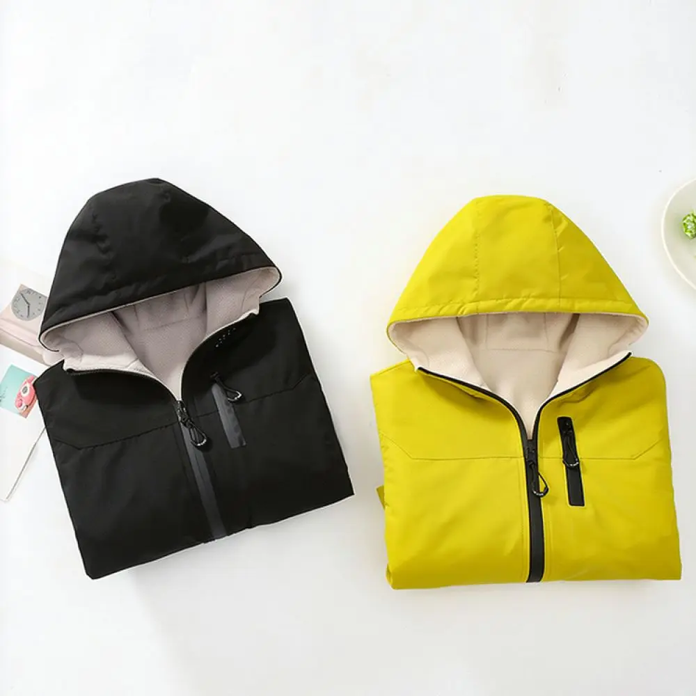 Boys Winter Coat Fleece Lined Jacket Reversible Kids Waterproof Windbreaker Youth Casual Sport Hooded Outerwear Warm