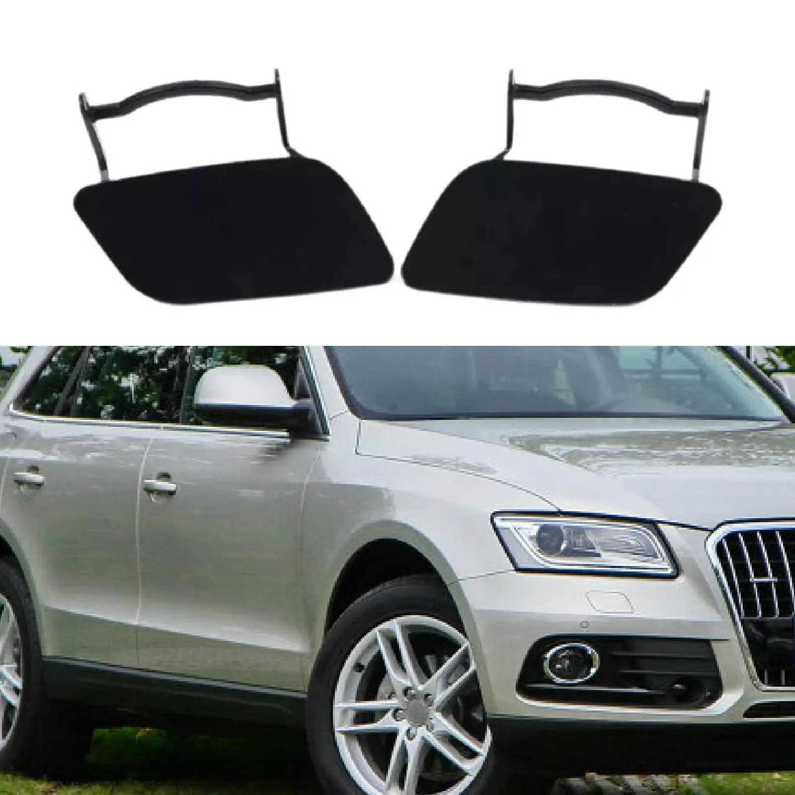 

Car Front Headlight Washer Cover Caps High Performance 8R0955275 8R0955276 Left Right Side Easy to Install for Q5