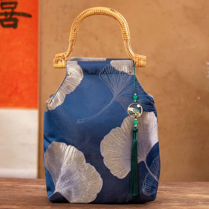 Caja de Regalo de Doble Cultura: Té y Zongzi - Contiene 3 Pasteles de Té en una Bolsa con Forma Elegante, Set Portátil Sofisticado para el Festival del Barco Dragón