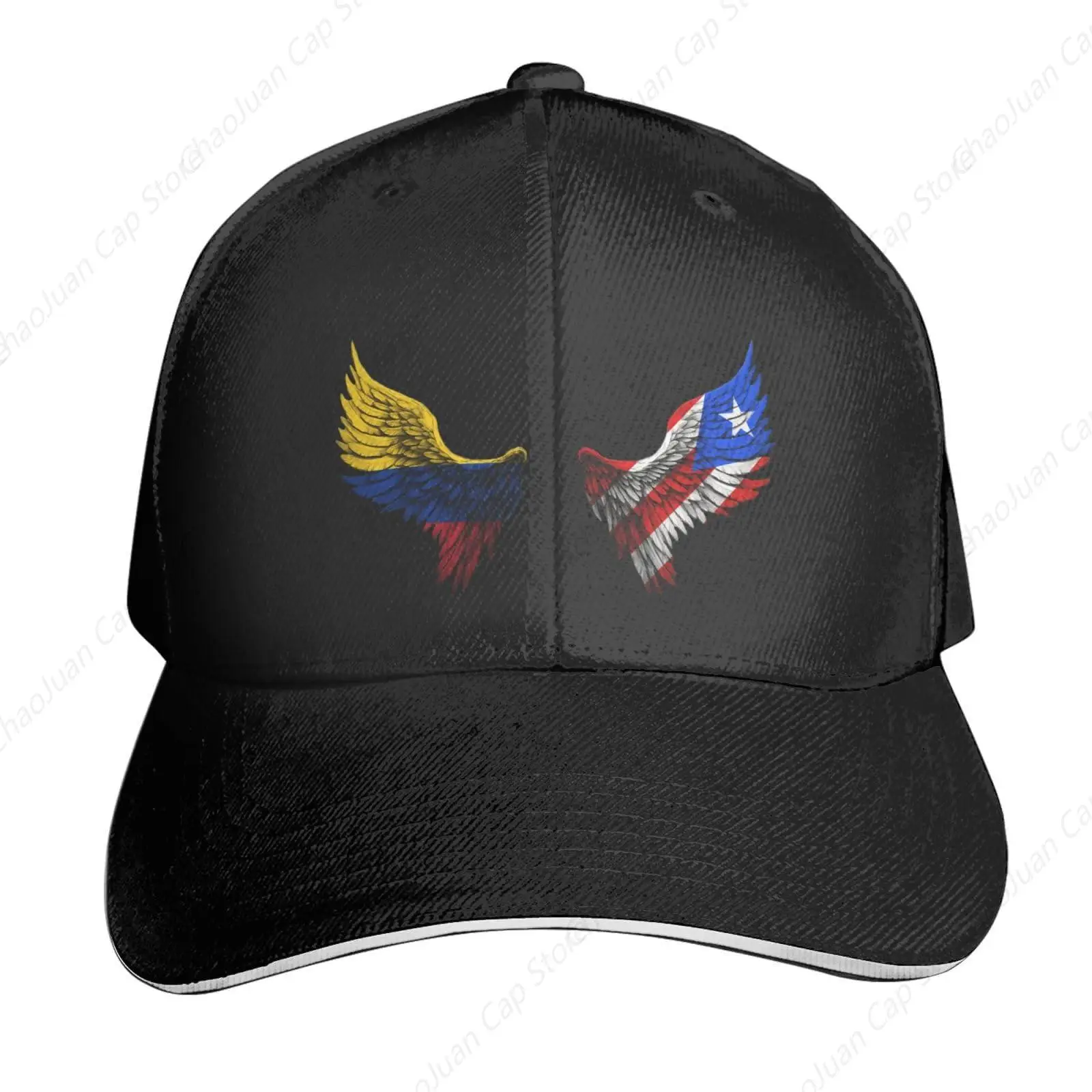 Wings Colombian Colombia and Puerto Rico Hat for Men Women Adjustable Dad Trucker Hats Classic Baseball Cap