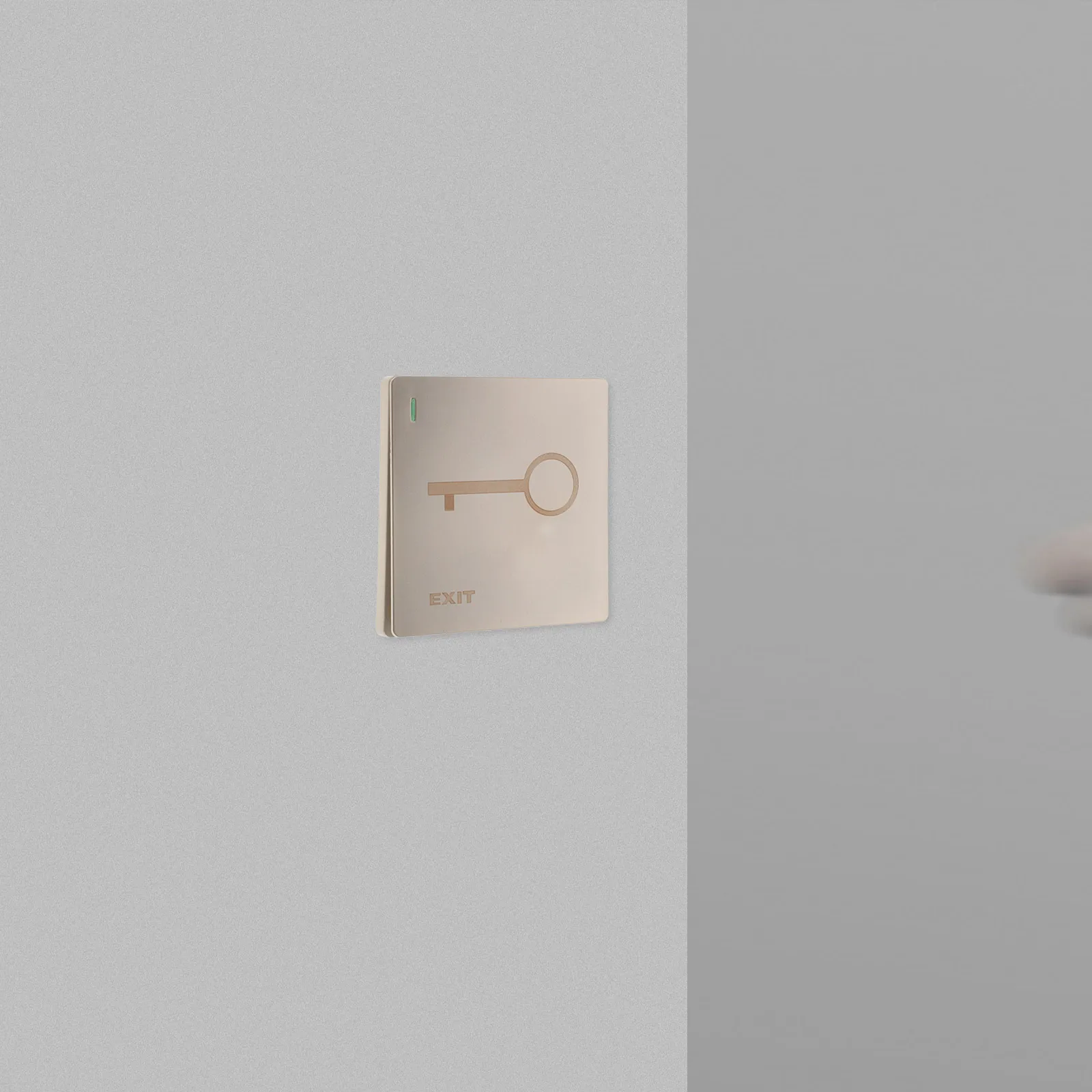 6pcs Automatic Reset Door Button 86 Type Push To Exit For Access Control Sturdy Wall Mounted Door Release Switch