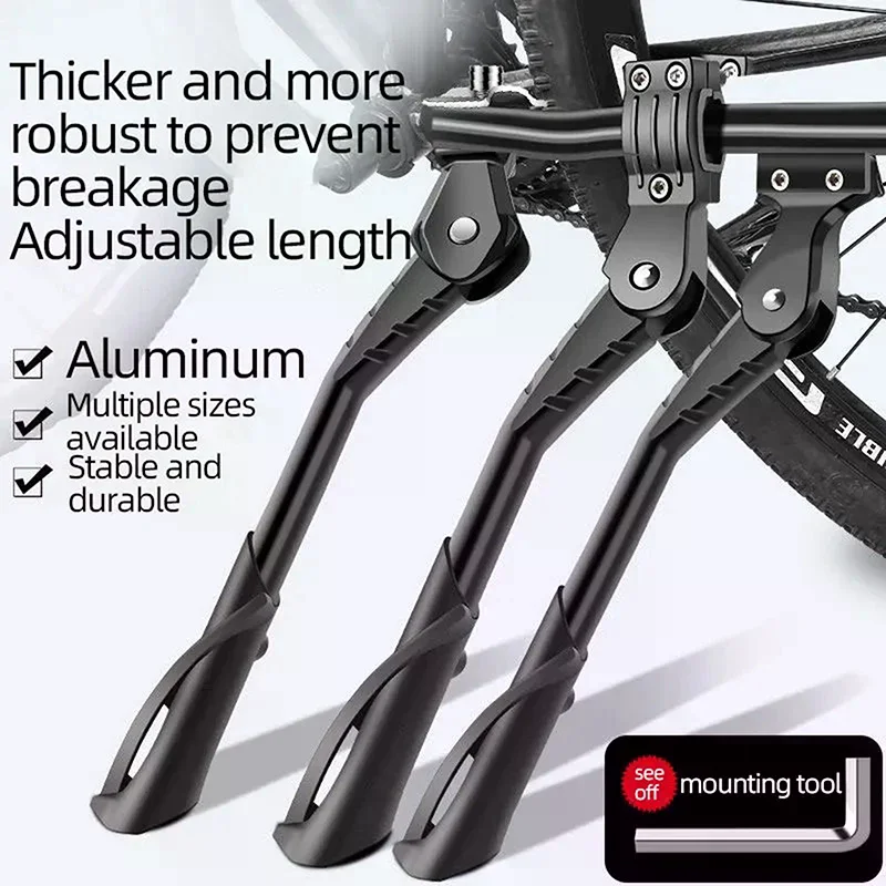 Einstellbare Fahrrad Ständer Für 24-29 Zoll Räder Aluminium Legierung Seite Unterstützung Füße Parkplatz Ständer Radfahren Ausrüstung Teil