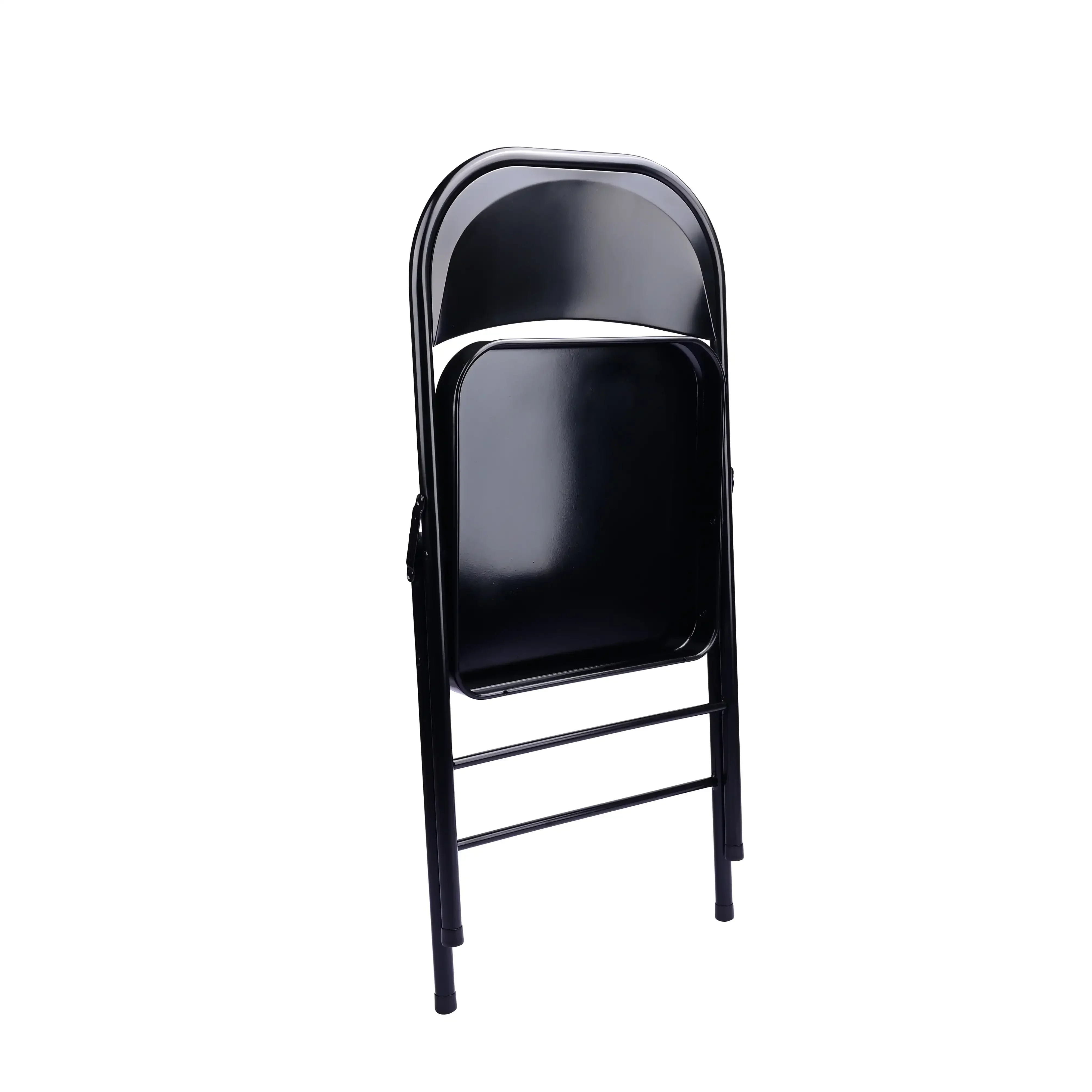 Steel Folding Chair Indoor Teens and Adult Durable Powder Coating Finish Comfortable Contoured Seat and Back