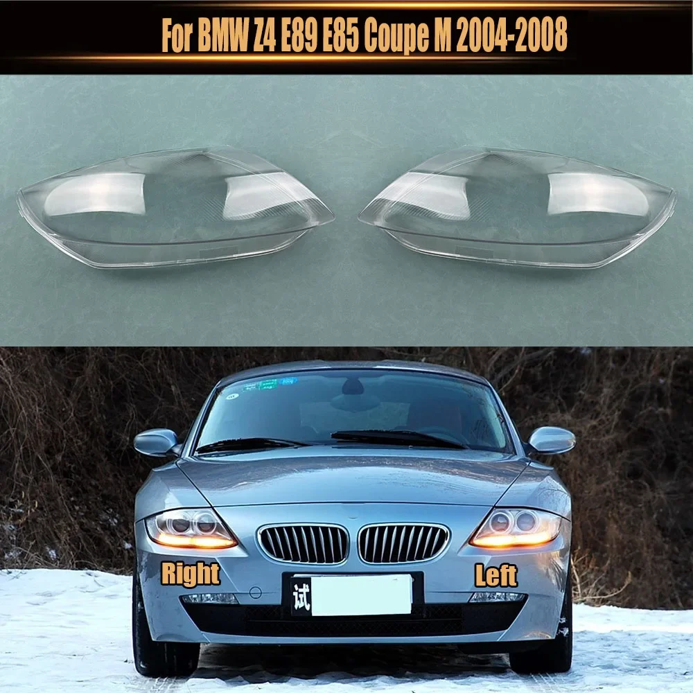 For BMW Z4 E89 E85 Coupe M 2004 2005 2006 2007 2008 Penutup Lampu Depan Lensa Shell Plexiglass Pengganti Kap Lampu Asli