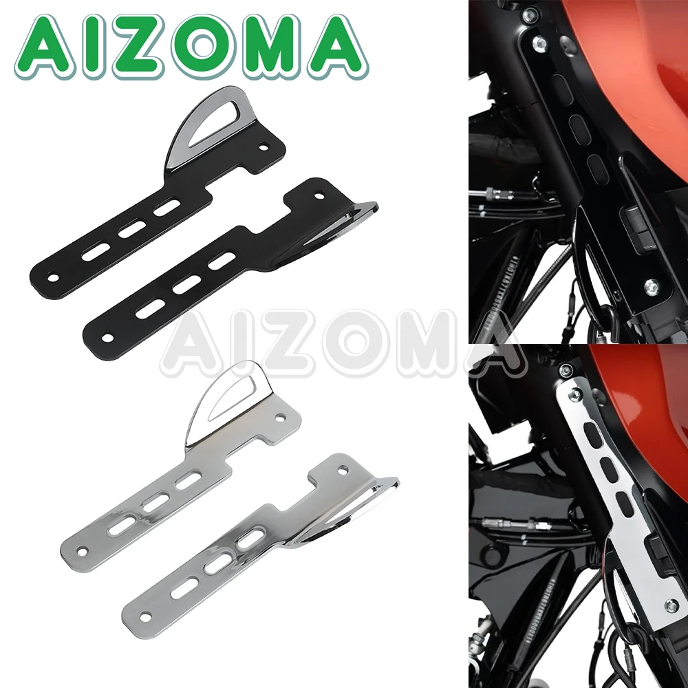 Motorcycle Tie-Down Brackets Iron Black/Chrome For Harley CVO 121 117 Street Glide 2023 2024 FLHXSE FLHX Road Glide FLTRXSE