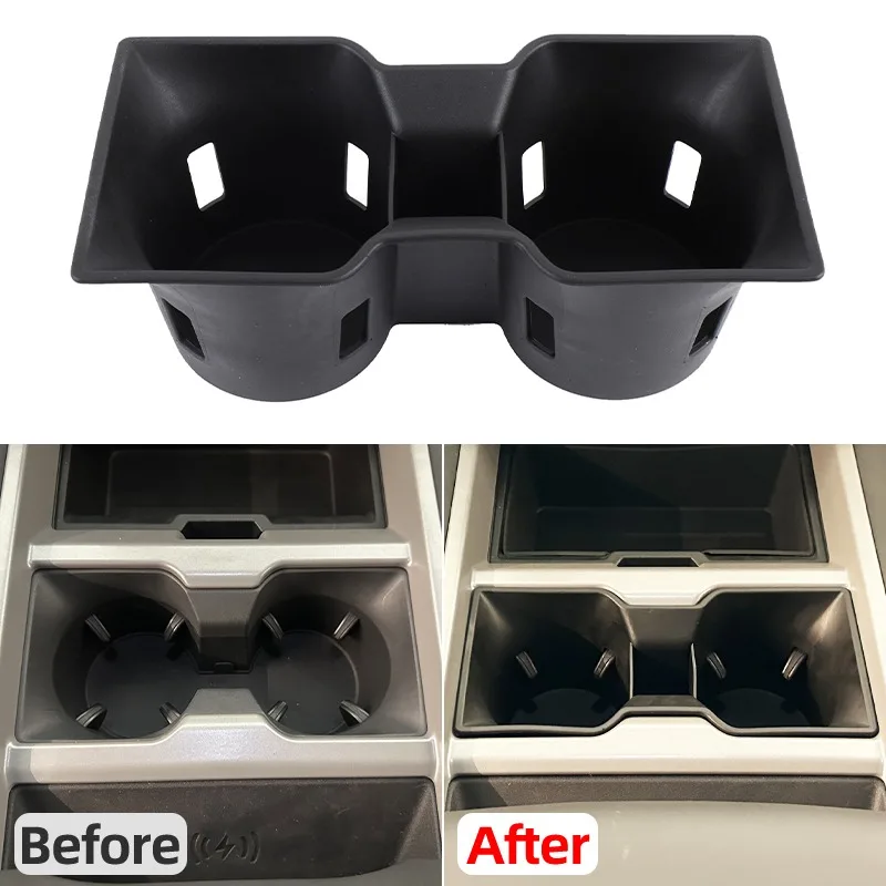 

For 2025+ Land Rover Defender Center Console Cup Holder Protector Water Cup Holder Drinks Storage Case TPE Car Accessories