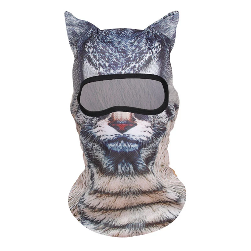3D Katzen- und Hunde-Skimaske Tiergesichtsbedeckung Vollgesichtshaube Niedliche Tier-Sturmhaube Motorrad Motocross Ski Snowboard Mütze – Detail 4