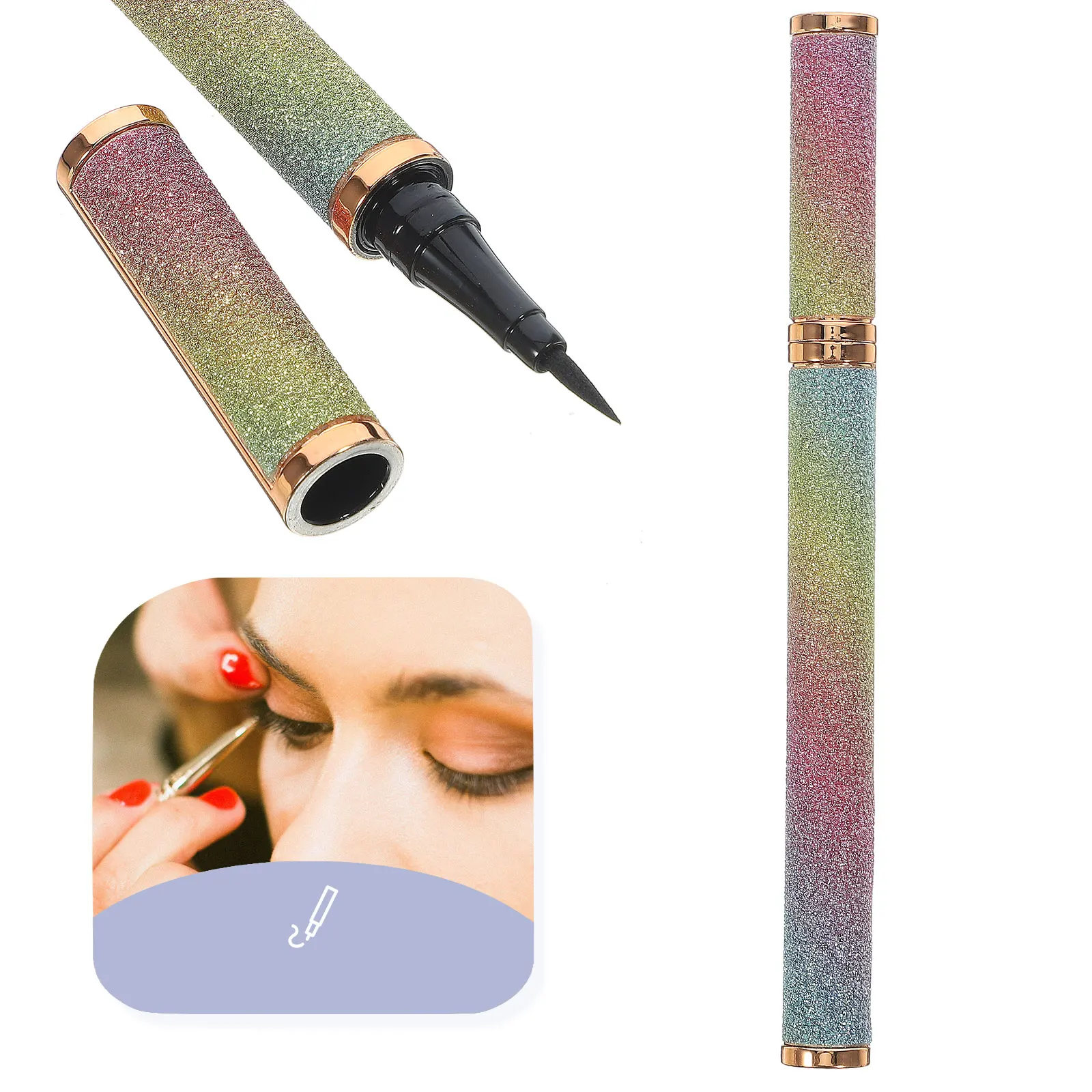 Eyeliner-Stift, feine Spitze, präziser wasserdichter Augen-Make-up-Stift, weich, glatt, gleitend, langlebiges Werkzeug, Eyeliner