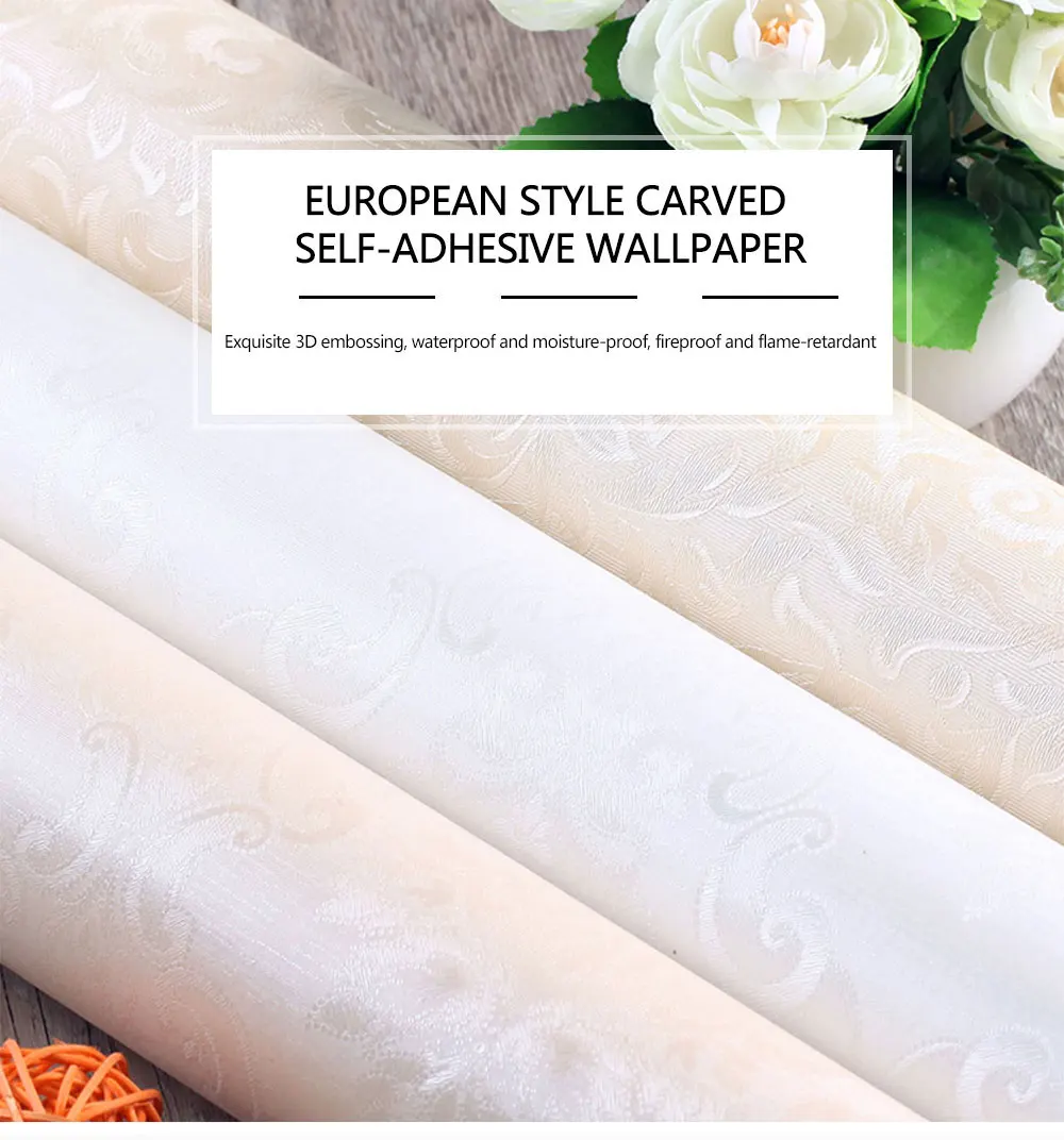 Rebe Blumenmuster selbst klebende Tapete Küche wasserdicht öl beständig dekorative Tapete selbst klebend – Detail 1