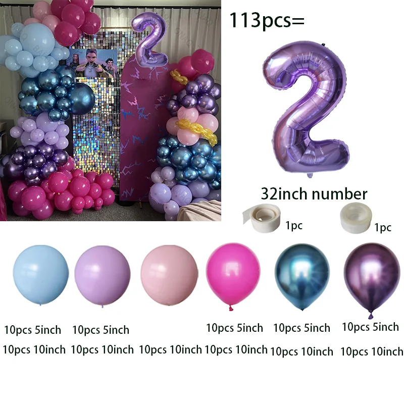 Kpop شيطان الصيادين بالونات عدد اللاتكس بالون الكرتون حفلة عيد ميلاد الديكور جارلاند قوس عدة لوازم الحفلات لعبة الهدايا #3