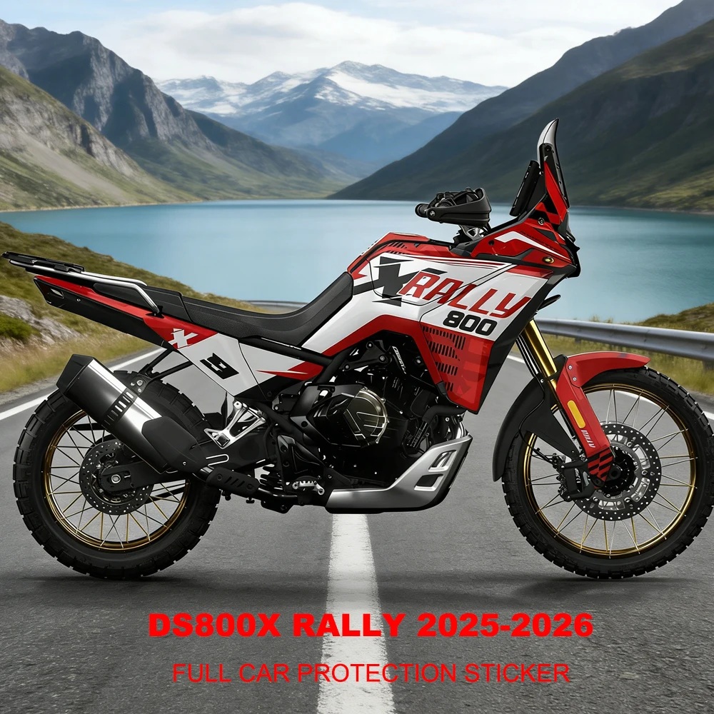 2025-2026 DS800X Rally Full Flower Version Waterproof Decoration Stickers Anti Scratch For Voge DS 800X Pattern Decal Kit
