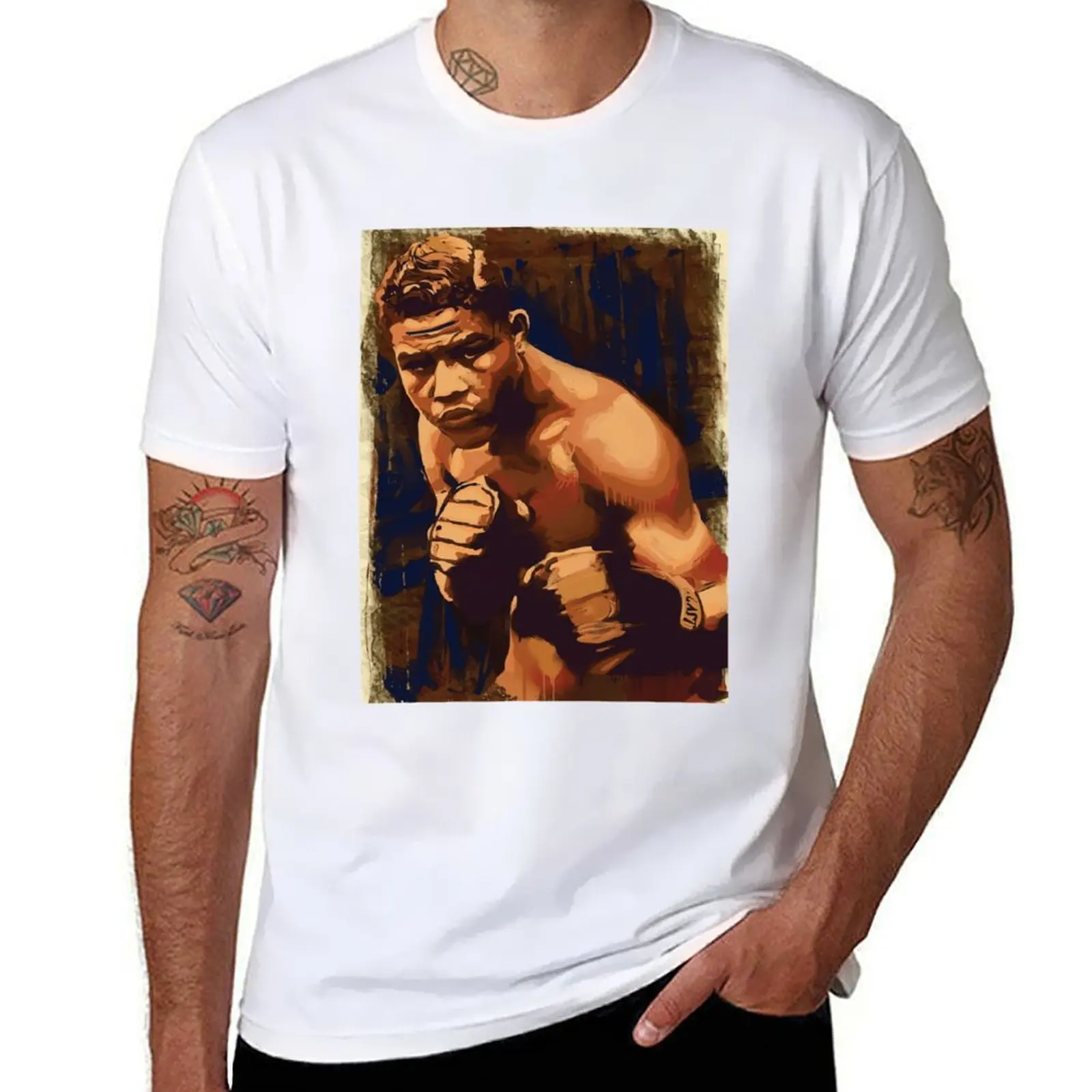 Joe Louis Poster T-Shirt anime t shirts for man funny t shirts cotton T-Shirt