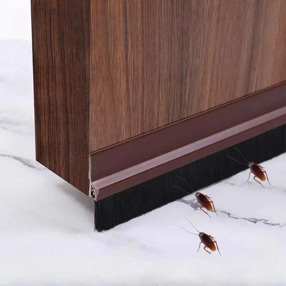 PVC-Harttürstopper, insektensicherer, nagetiersicherer Türboden-Dichtungsstreifen, wind- und schalldichter Streifen, fegenender Dichtungsstreifen