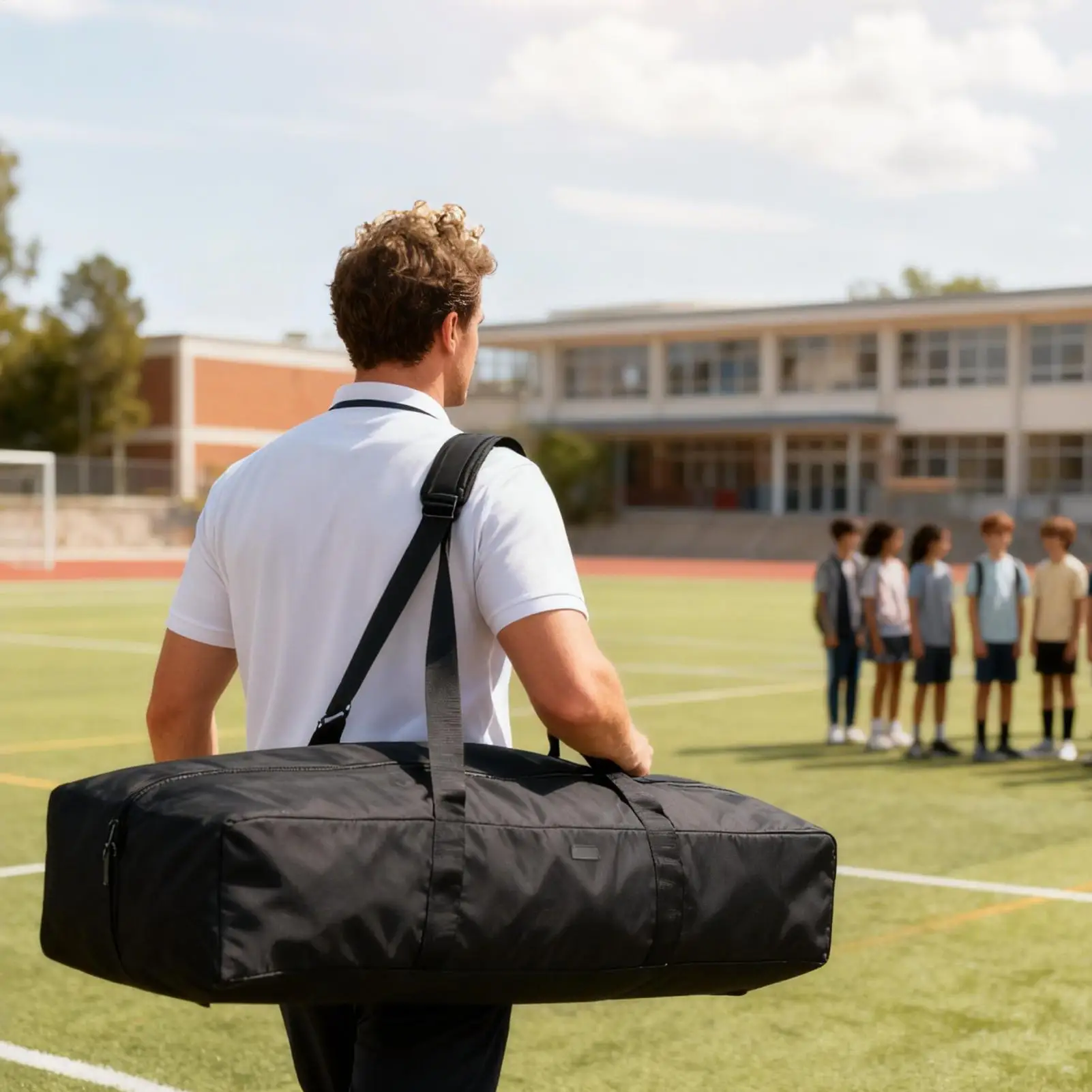 حقائب القماش الخشن الرياضية ذات سعة كبيرة منظم مقاوم للماء لبدء تشغيل كتلة التخزين حقيبة رياضية للرجال الرياضيين العدائين المدربين