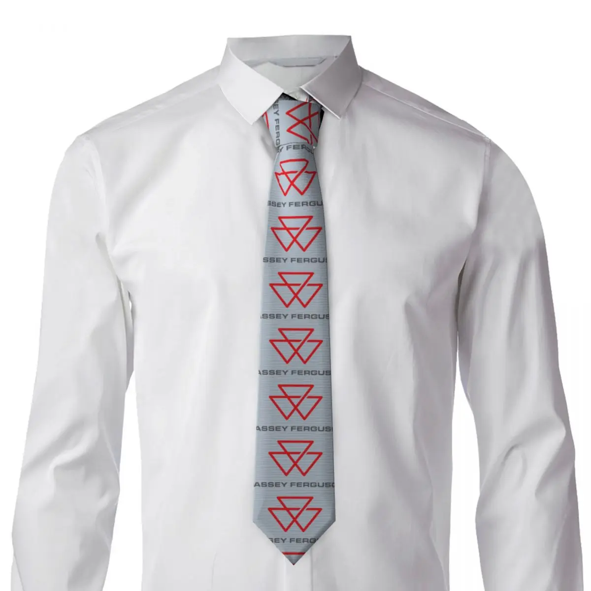 2025 Massey Ferguson Logo (5) Necktie for Men Silk Polyester 8 cm Neck Ties Wedding Business Tie Classic Gravatas