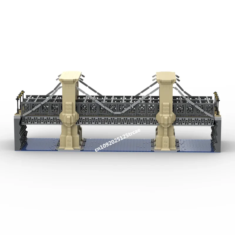New 6877Pcs City Hot Street View Moc Modular Brooklyn Bridge Newyork Model Building Custom Puzzles Diy Creative Ideas Toys Gifts