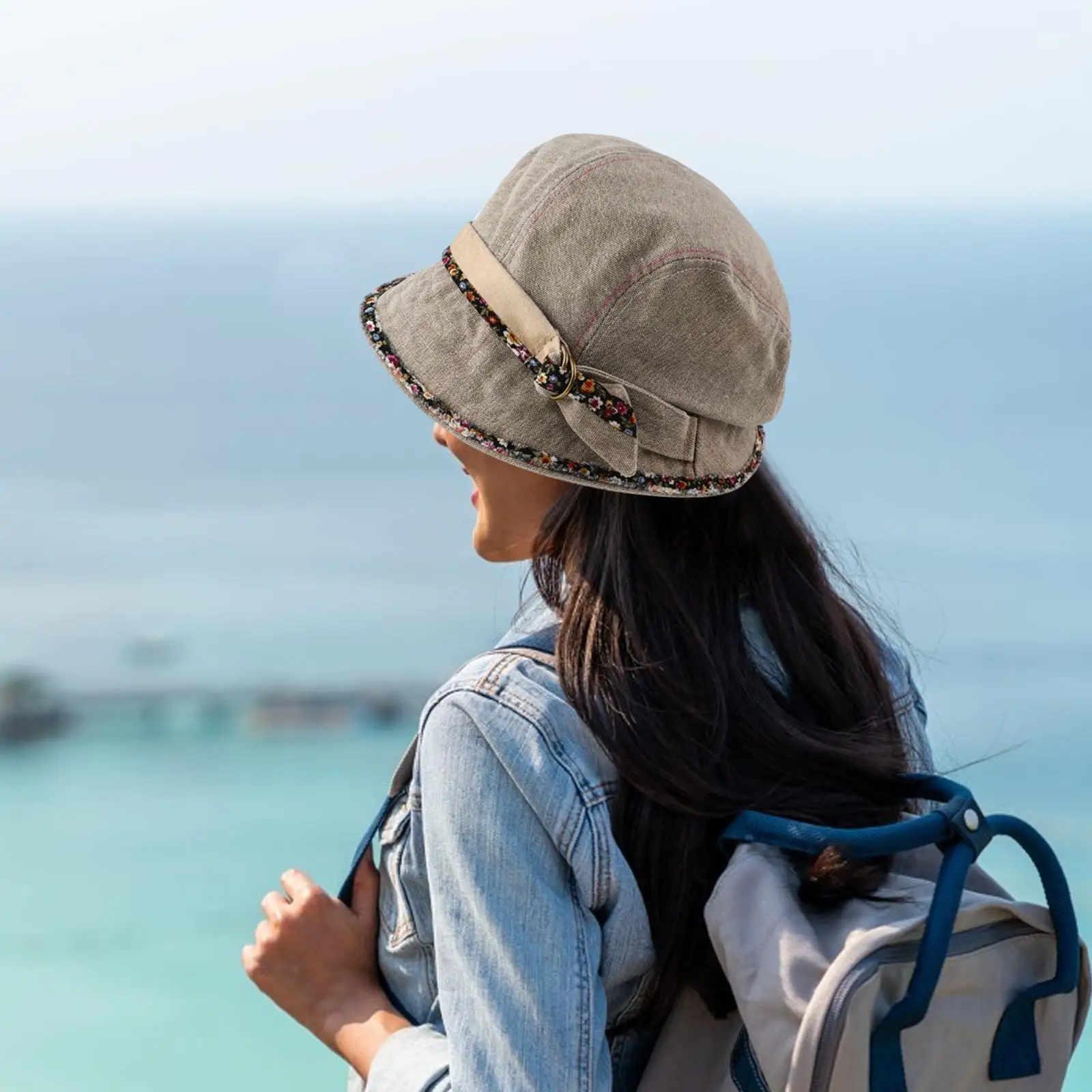 Cappello da pescatore da donna Cappello primaverile multiuso per appuntamenti in viaggio all'aperto